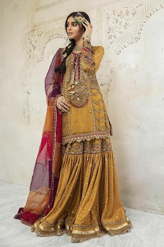 Neu orange gold anzug - orange, damen