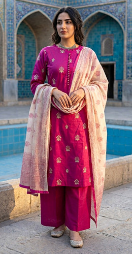 Damen palazzo kameez teilig - damen, 3-teilig