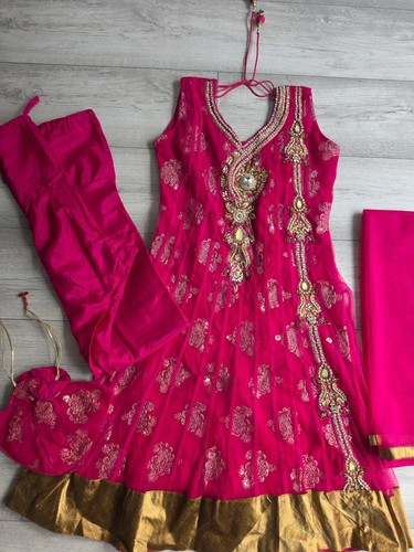 Fusia rosa gold - , anarkali
