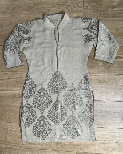 Grau bestickt pakistanisch - bestickt,