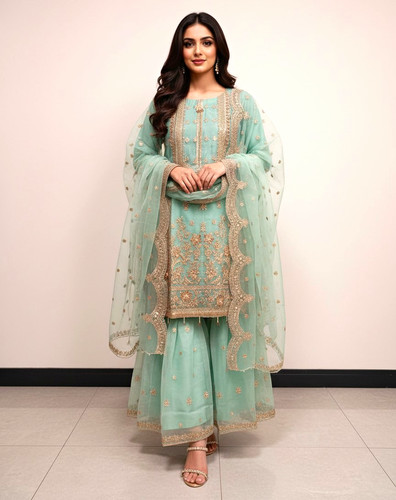 Damen sharara kameez teilig - damen,