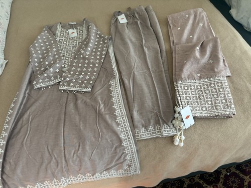 Khaadi bestickter teiliger - bestickter, 3-teiliger