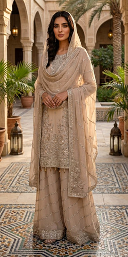 Damen sharara kameez teilig - damen,