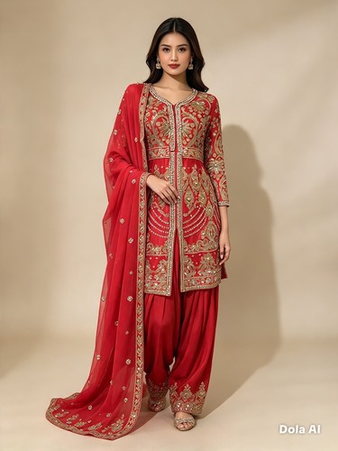 Braut rot salwar indische - braut,