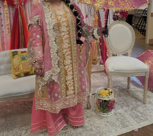 Asiatischer anzug mehndi party - anzug,